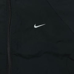 Vintage Y2K Nike Sportswear Jacket Mens Large Black Swoosh Full Zip Windbreaker Bomber