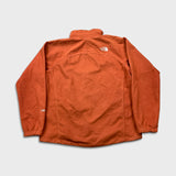 The North Face Fleece Mens Medium Orange Windwall Full Zip Jacket