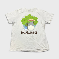My Neighborhood Totoro T Shirt Mens XL Beige Studio Ghibli Anime Movie Tee