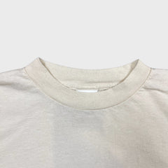 Vintage 90s Tultex Blank T Shirt Men XL White Faded Lightweight Short Sleeve Tee