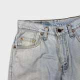 Vintage 90s Levi's 535 Jeans Mens 28x34 Blue Euro Fit Light Wash Wide Leg Baggy Denim Pants