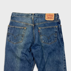 Vintage Y2K Levi's 550 Jeans Mens 34x29 Blue Relaxed Fit Faded Medium Wash Baggy Denim Pants