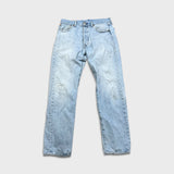 Levi's 501 '93 Jeans Mens 32x32 Blue Original Fit Straight Light Wash Distressed Pants