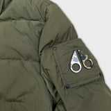Moose Knuckles Heavy Jacket Mens Large Green Puffer Down Full Zip Coat