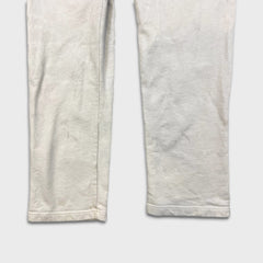 Vertabrae C-2 Sweatpants Mens Medium Beige Spell Out Straight Leg Jogger