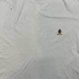 Vintage 90s Tommy Hilfiger T Shirt Mens Medium White Crest Short Sleeve Tee