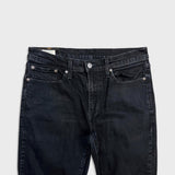 Levi's 541 Jeans Mens 31x28 Black Athletic Taper Stretch Dark Wash Denim Pants