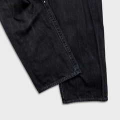 Levi's 501 Jeans Mens 36x30 Black Original Straight Leg Dark Wash Denim Pants