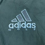 Vintage 90s Adidas Golf Vest Mens Medium Green 3 Stripe Jacket