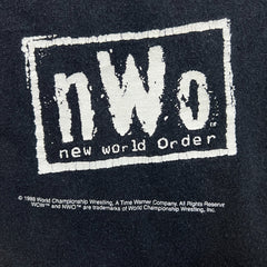 Vintage 1998 NWO New World Order T Shirt Mens Large Black Broken Bones Rule Wrestling