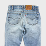 Levi's 512 Jeans Mens 32x30 Slim Fit Taper Leg Light Wash Distressed Faded Denim Pants