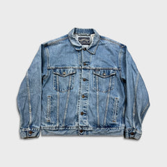 Signature by Levi's Type III Jean Jacket Mens Medium Blue Denim Western Trucker