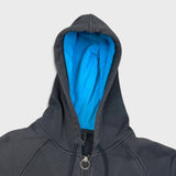 Vintage Y2K Nike Air Jordan Hoodie Mens Medium Black Full Zip Jumpman Sweater
