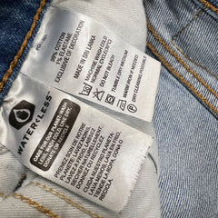 Levi's 551 Z Jeans Mens 30x32 Blue Straight Fit Light Wash Embroidered Logo Denim Pants