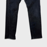Levi's 510 Skinny Jeans Mens 32x28 Black Dark Wash Stretch Mid Rise Tapered Leg Denim Pants