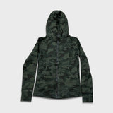 Lululemon Scuba Hoodie Womens Size 8 Green Heritage 365 Camo Light Cotton Fleece
