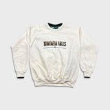 Vintage 90s Niagara Falls Sweatshirt Mens Large White Canada Pullover Crewneck