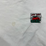Uniqlo x Keith Haring T Shirt Mens Small White New York Short Sleeve Pocket Tee