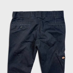 Dickies Pants Mens 34x28 Black Skinny Straight Workwear Casual Chino Trousers