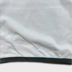 HUGO BOSS Long Sleeve Polo Shirt Mens Medium Blue Preppy Casual Pullover