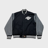 Vintage 90s Jeff Hamilton Los Angeles Kings Jacket Mens Large Reversible NHL Hockey Varsity