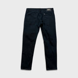 Karl Lagerfeld Paris Jeans Mens 34x27 Black Dark Wash Slim Taper Stretch Denim Pants