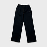 Adidas Sweatpants Mens Medium Black Spell Out Wide Leg Fleece Comfort Jogger