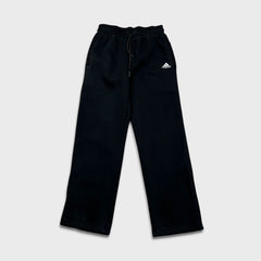 Adidas Sweatpants Mens Medium Black Spell Out Wide Leg Fleece Comfort Jogger