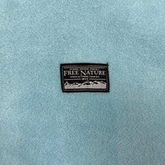 Free Nature Fleece Mens Medium Blue AOP Nature 1/4 Zip Hooded Jacket