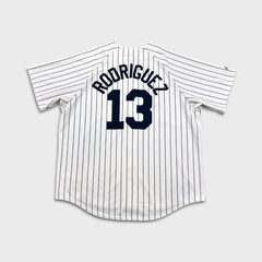 Vintage Y2K Majestic New York Yankees Alex Rodriguez #13 Jersey Mens 2XL Pinstripe MLB