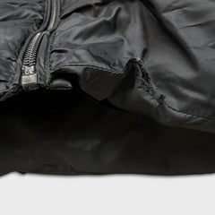 Adidas Puffer Down Vest Mens XL Black Essentials 3 Stripe Full Zip Outdoor Jacket