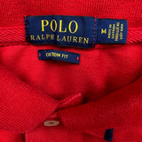 Polo Ralph Lauren Shirt Mens Medium Red Big Pony Casual Preppy Short Sleeve Tee