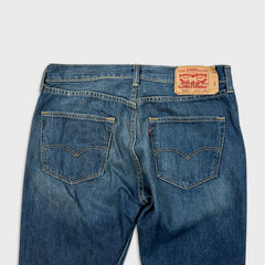 Levi's 501 Jeans Mens 34x30 Blue Original Fit Straight Leg Dark Wash Denim Pants