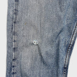 Levi's 505 Jeans Mens 34x30 Blue Regular Fit Straight Leg Light Wash Faded Denim Pants