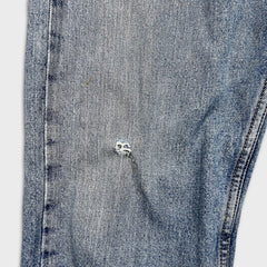 Levi's 505 Jeans Mens 34x30 Blue Regular Fit Straight Leg Light Wash Faded Denim Pants