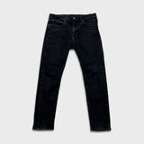 Levi's 512 Jeans Mens 31x26 Black Slim Taper Leg Dark Wash Mid Rise Stretch Denim Pants