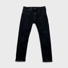 Levi's 512 Jeans Mens 31x26 Black Slim Taper Leg Dark Wash Mid Rise Stretch Denim Pants