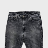 Vintage 90s Levi's 512 Jeans Mens 36x32 Black Slim Fit Taper Leg Fade Dark Wash Denim Pants
