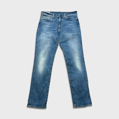 Levi's 511 Jeans Mens 33x32 Blue Slim Fit Mid Rise Light Wash Stretch Denim Pants