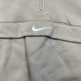Nike Sportswear Georgetown Hoyas Hoodie Mens Large Beige 1/2 Zip University NCAA
