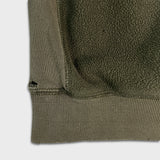 Vintage Y2K Gap Fleece Mens Medium Green Spell Out Distressed Hooded Pullover Jacket