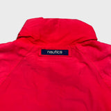 Vintage 90s Nautica Jacket Mens XL Red Full Zip Faded Outdoor Heavy Coat