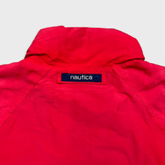 Vintage 90s Nautica Jacket Mens XL Red Full Zip Faded Outdoor Heavy Coat