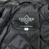 Vintage Y2K Blank Jacket Mens Small Black Leather Varsity Letterman Bomber