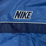 Vintage Y2K Nike Sportswear Jacket Mens 2XL Blue Swoosh Spell Out Full Zip Bomber Coat