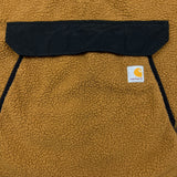 Carhartt Fleece Mens XL Brown Relaxed Fit T Snap Workwear Outdoor Jacket