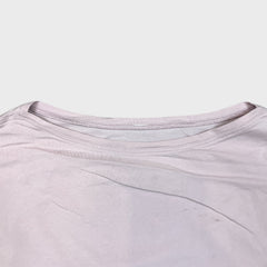 Lululemon Back In Action Long Sleeve Shirt Womens Medium Pink Relaxed Fit Yoga