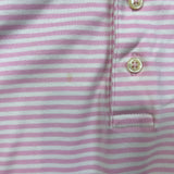 Polo Ralph Lauren Shirt Mens Large Pink Pima Soft Touch Pony Stripe Short Sleeve