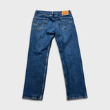 Levi's 505 Jeans Mens 34x30 Blue Original Straight Leg Medium Wash Denim Pants