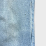 Vintage 90s Levi's 619 Jeans Mens 32x29 Orange Tab Light Wash Frayed Leg Denim Pants
